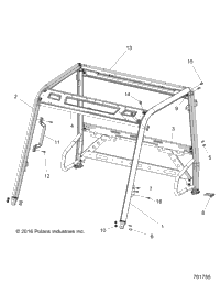 Chassis, Cab Frame R17rme57f1/S57c1/F1/Ck/E1/Ek/T57c1/E1/A57f1