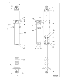 Suspension, Rear Shock Internals, Velocity Z21pae92ae/An/Be/Bn