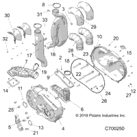 Drive Train, Clutch Cover And Ducting