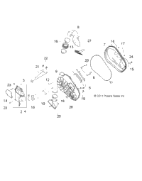 Drive Train, Clutch Cover & Ducting