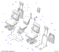 Body, Seat Asm., Rear