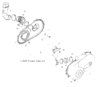 Drive Train, Clutch Cover & Ducting