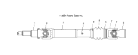 Mid Drive Shaft R05rf50aa/Ab (4995359535C03)