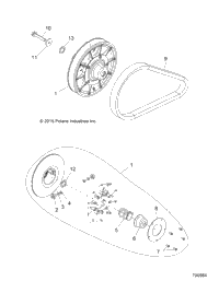 Drive Train, Secondary Clutch