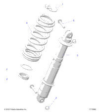 Suspension, Rear Shock Mounting R23rsu99b9/Bj/Bk/Bx