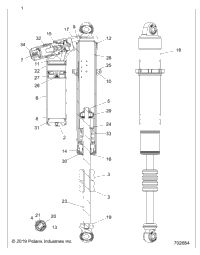 Suspension, Front Shock Internals Z21p4l92al/At/Bl/Bt