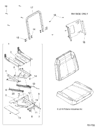Body, Slider Drivers Seat R17rms57c1/Ck/E1/Ek/T57c1/E1