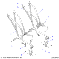 Body, Seat Belt Mounting, Premium/Deluxe