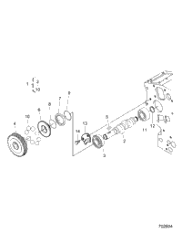 Engine, Fuel Camshaft And Governor Shaft