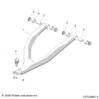 Suspension, Front Control Arms Uppers