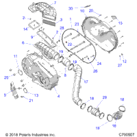 Drive Train, Clutch Cover And Ducting
