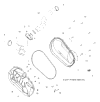 Drive Train, Clutch Cover & Ducting