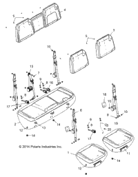 Body, Seat, Rear Bench R16rua87a1/B1/Ue87a9/B9 (700871)