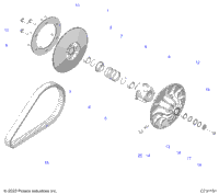 Drive Train, Secondary Clutch R24rre99fj/Rrs99cj/F9/Fj/C9/Ck