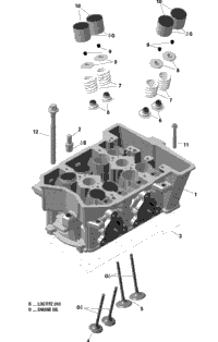 01 Rotax - Engine - Cylinder Head - 600 Ace