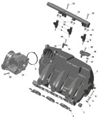Rotax - Air Intake Manifold And Throttle Body
