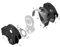01 Rotax - Transmission - Cvt Cover - 600 Ace