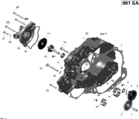 Clutch Cover And Water Pump