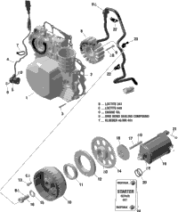 Engine - Magneto / Electric Starter - 600 Ace