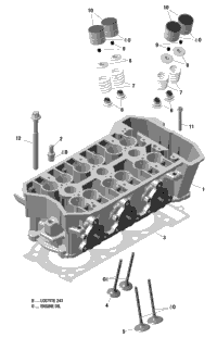 Engine - Cylinder Head - 900 Ace
