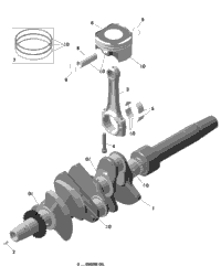 Rotax - Crankshaft And Pistons - 900 Ace