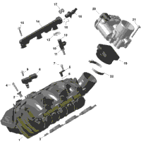 Rotax - Air Intake Manifold And Throttle Body