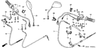 Handle Lever + Switch + Cable