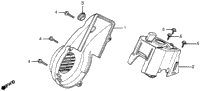Fan Cover + Shroud Air Guide Cover + Cylinder +