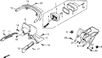 Rear Frame Body Cover + Luggage Carrier + Taillight