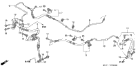 Rear Brake Pipe (Fsc600'02/D'03-'05)