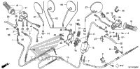 Handle Lever + Switch + Cable