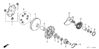 Drive Face + Kick Starter Spindle