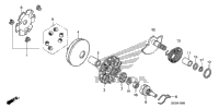 Drive Face + Kick Starter Spindle