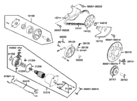 Starting Motor & Oil Pump