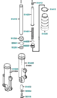 Separated Parts Of Fr Fork