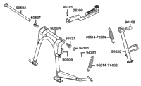 Stand & Kick Starter Arm