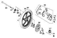 Front Wheel & Caliper Assy
