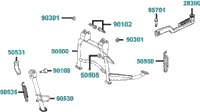 Stand Kick Starter Arm