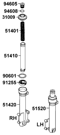 Separated Pats Of Fr Fork