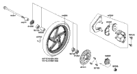 Front Wheel & Caliper Assy