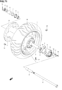 Rear Wheel (Model K3)