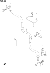 Front Brake Hose (Model K3)