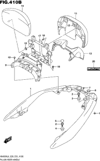 Pillion Rider Handle (An400zal6 E28)