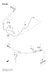 Rear Brake Hose (An650ak6/Ak7/Ak8/Ak9)