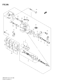 Rear Caliper (Model K6/K7/K8)