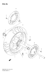 Front Wheel (An650k6/K7/K8/K9)