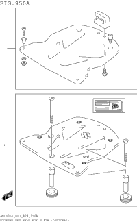 Stopper Set Rear Box Plate (Optional)
