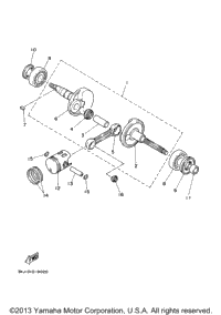 Crankshaft. Piston