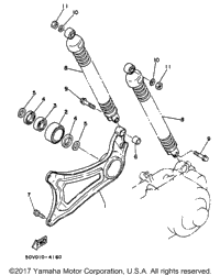 Swing Arm Rear Shocks