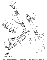 Swing Arm Rear Shocks